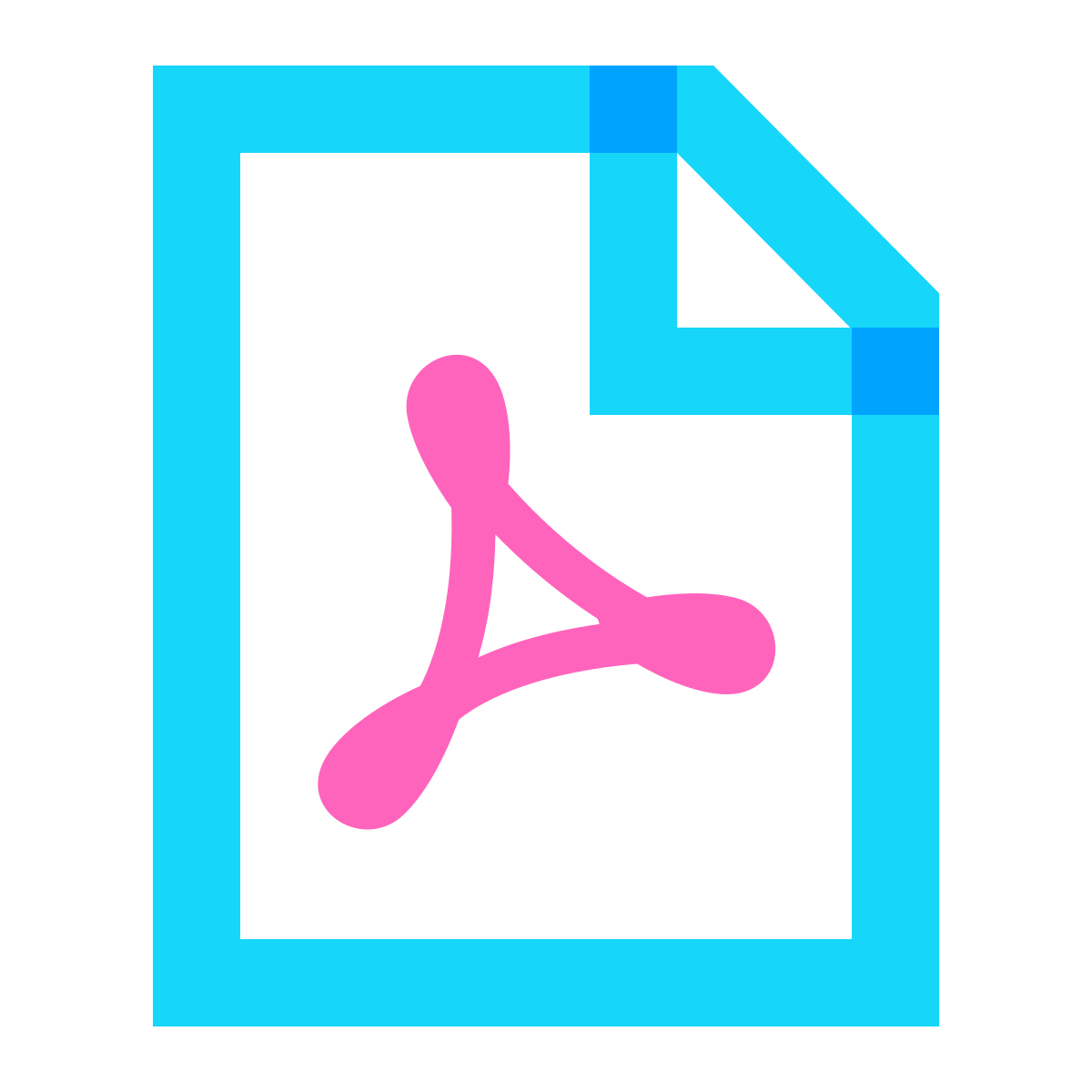 water color style pdf icon