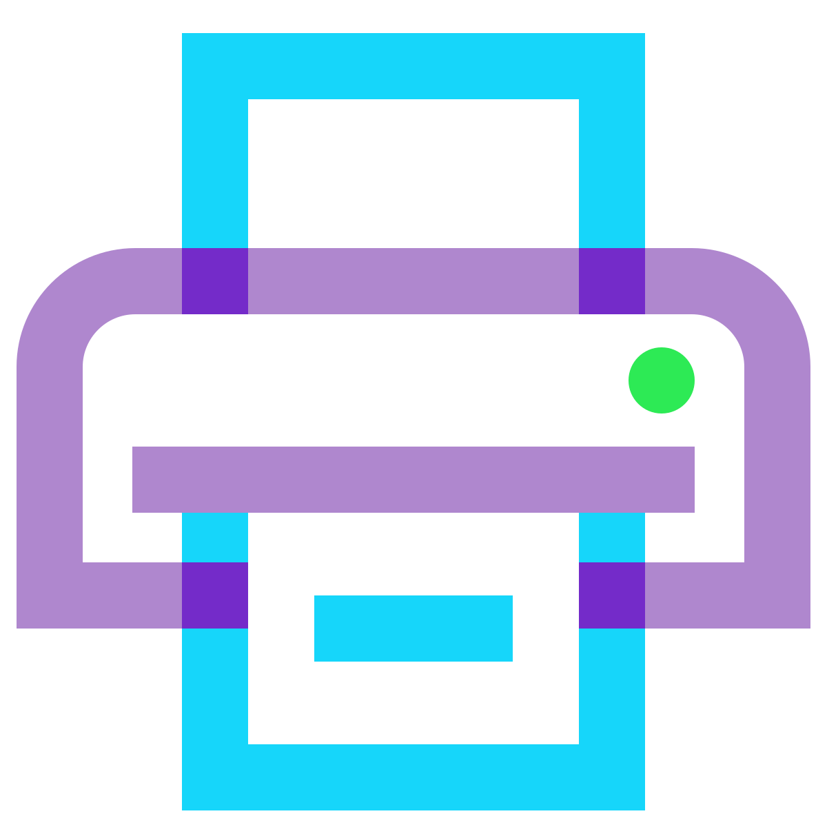water color style print icon