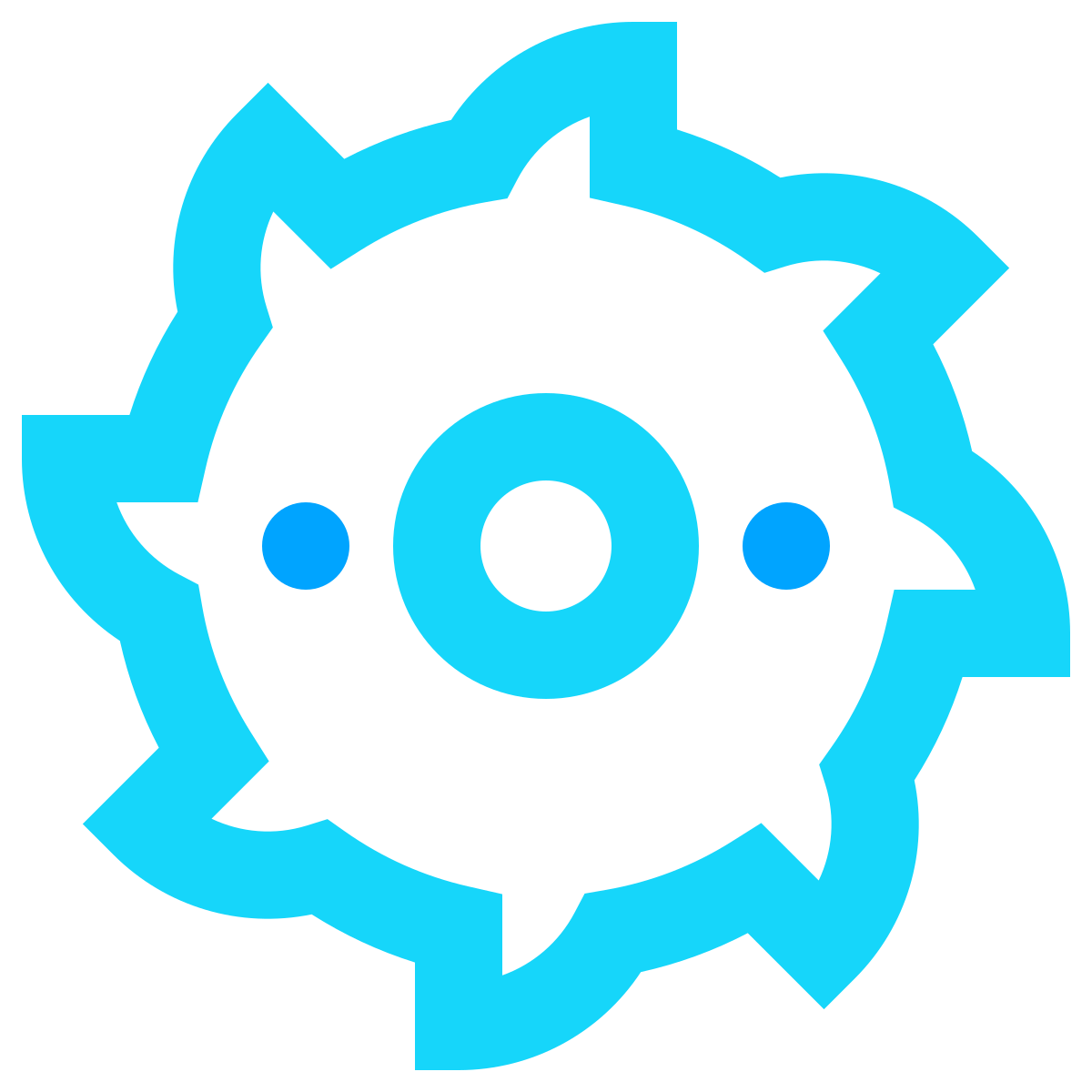 water color style saw blade icon