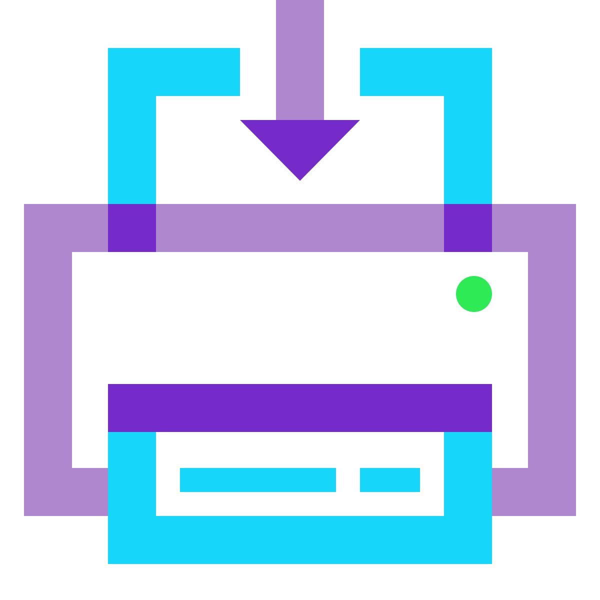 water color style envoyer à l'imprimante icon