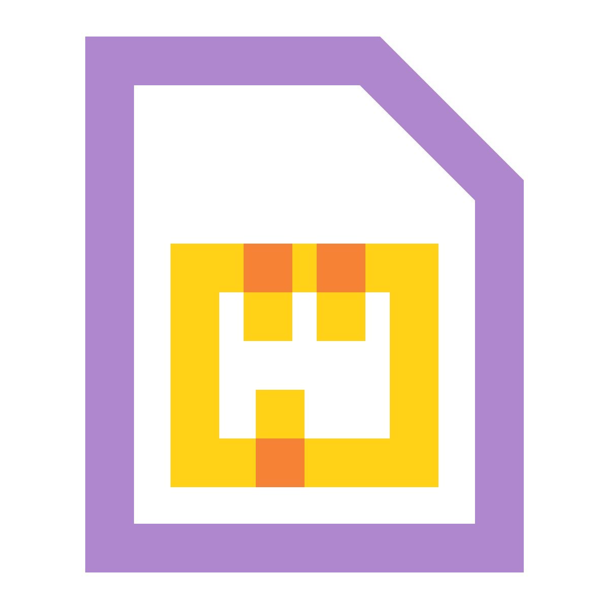 water color style scheda sim icon