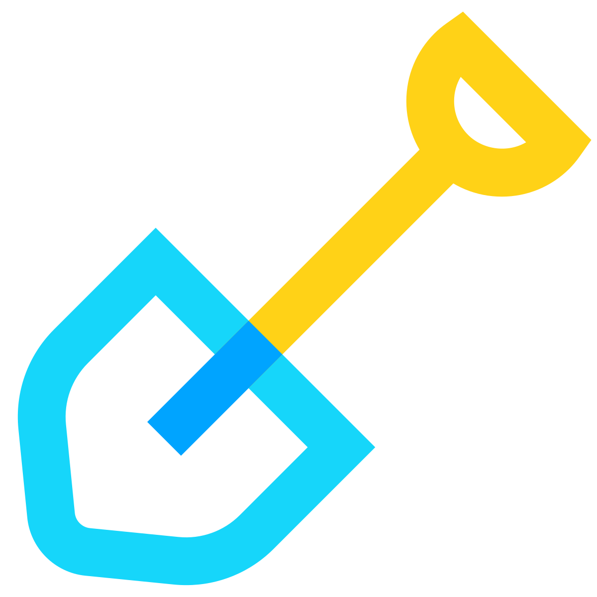 water color style spade icon