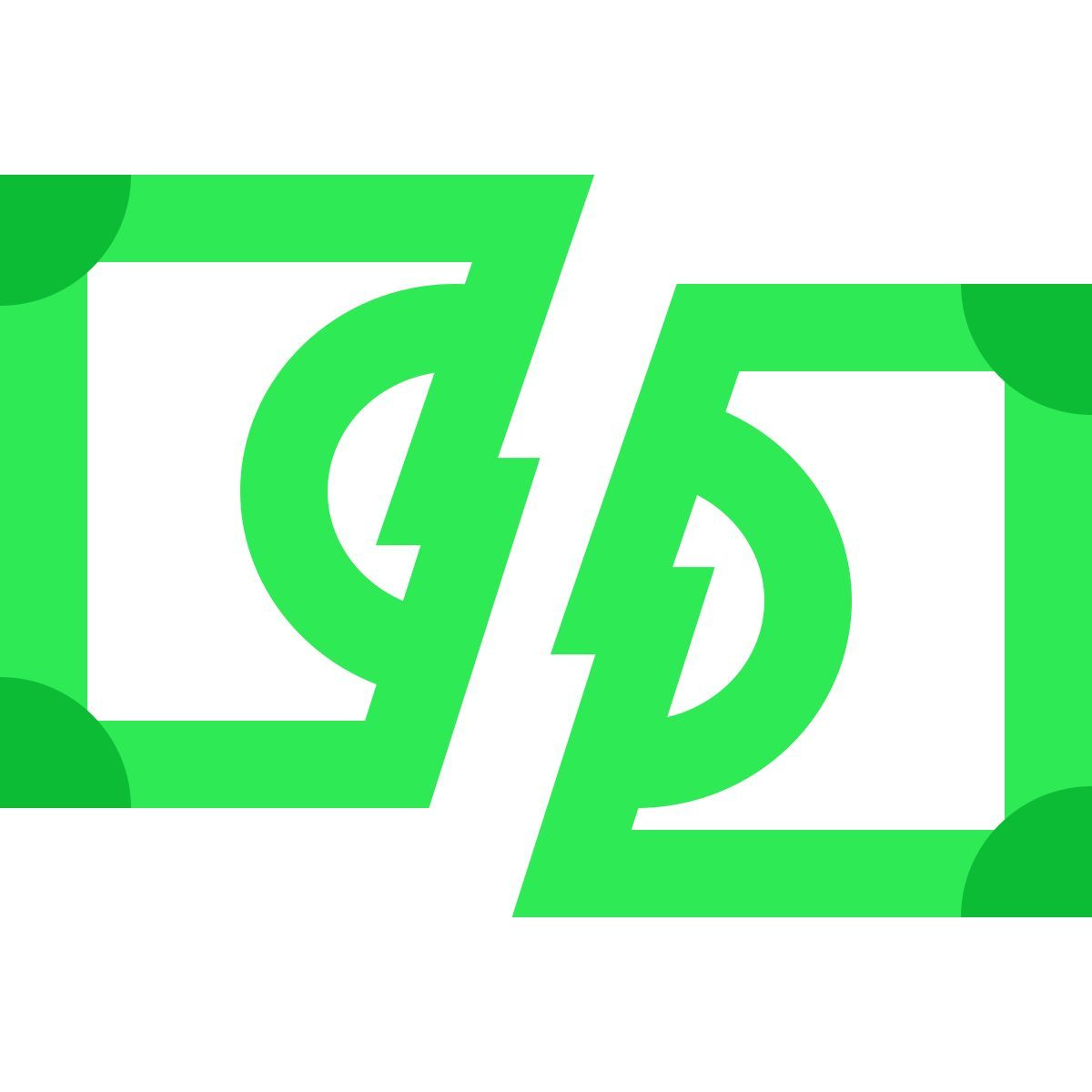 water color style 分钱 icon