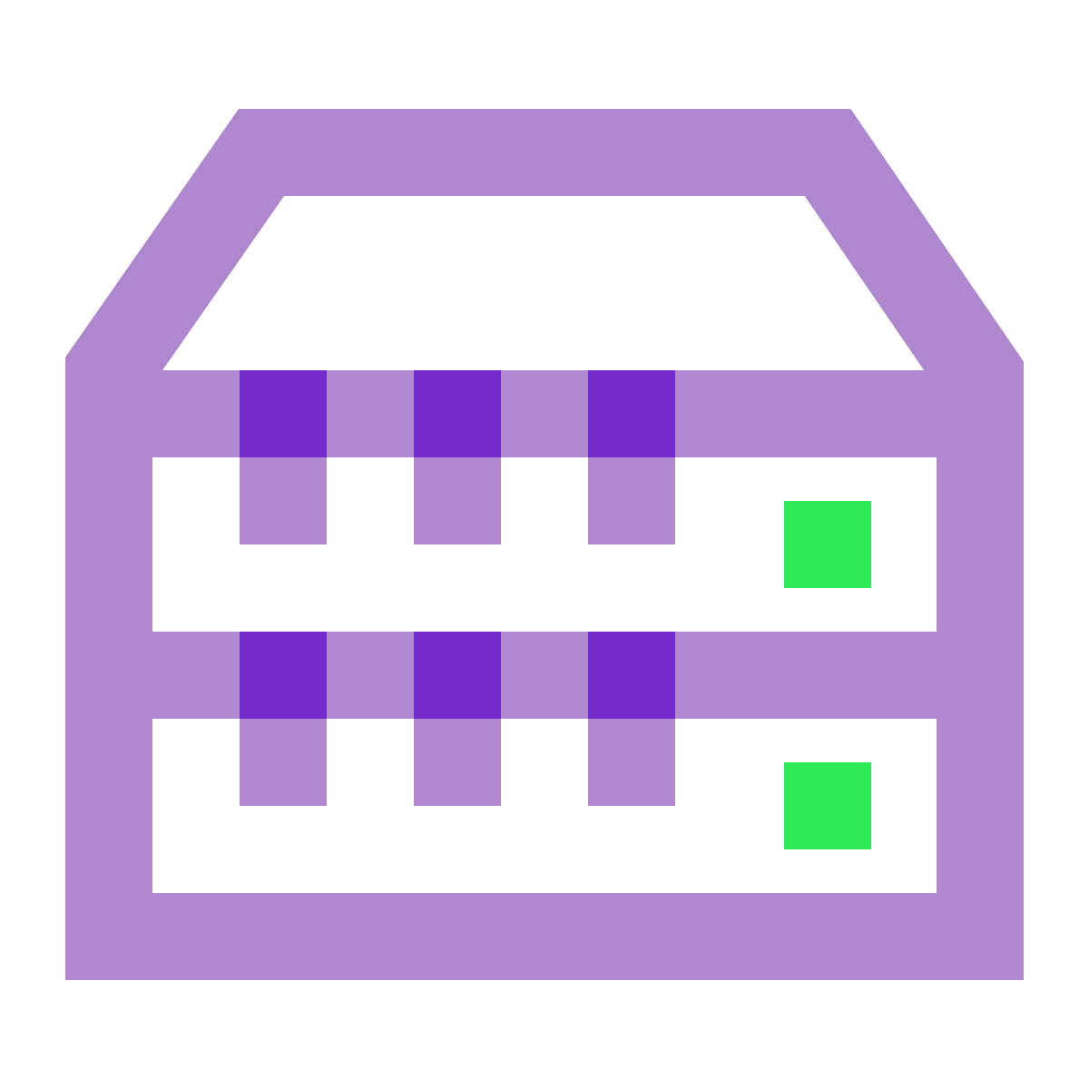 water color style stack icon
