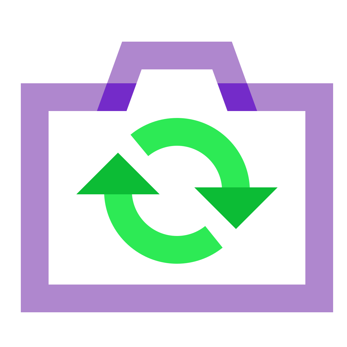 water color style switch camera icon