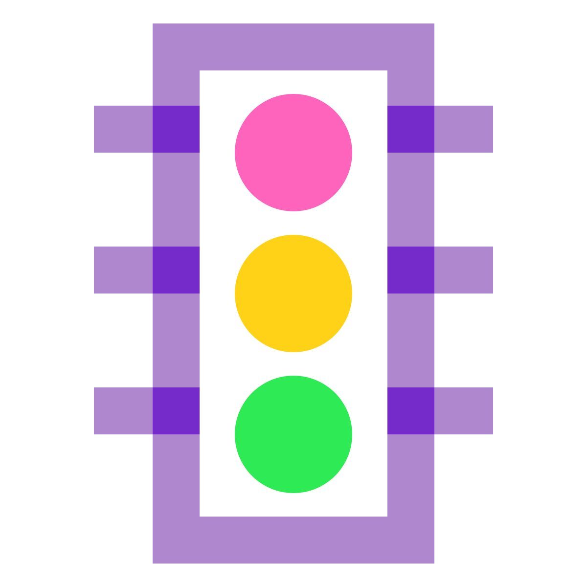 water color style semaforo icon