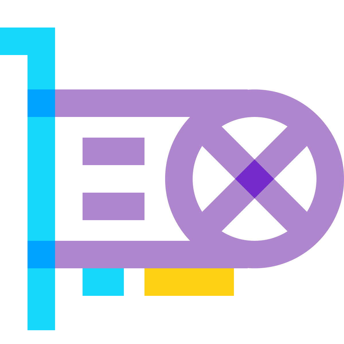 water color style video card icon