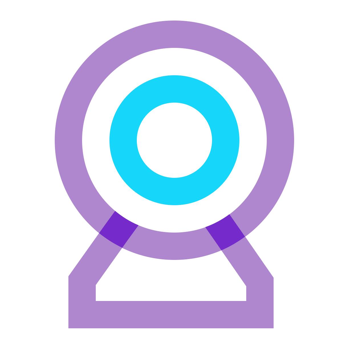 water color style webcam icon