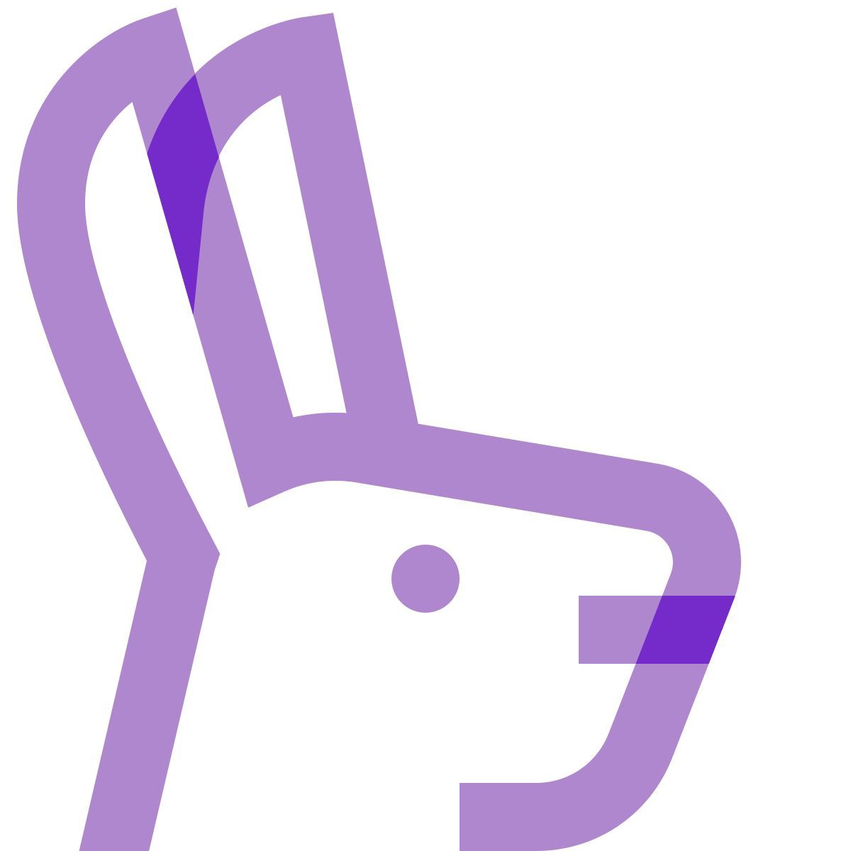 water color style 토끼의 해 icon