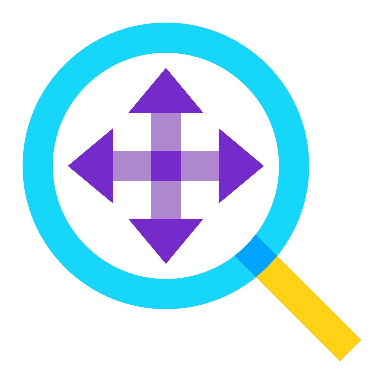 water color style zoom to extents icon