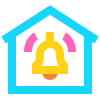 secured by-alarm-system icon