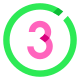 3 circle icon