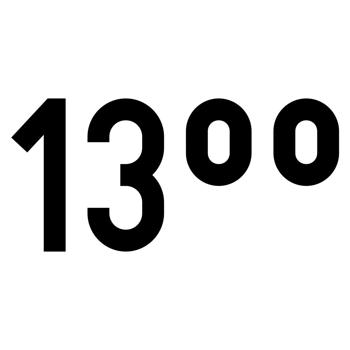 windows 10 style 13:00 icon