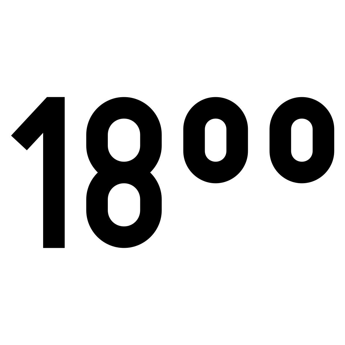 windows 10 style 18:00 icon