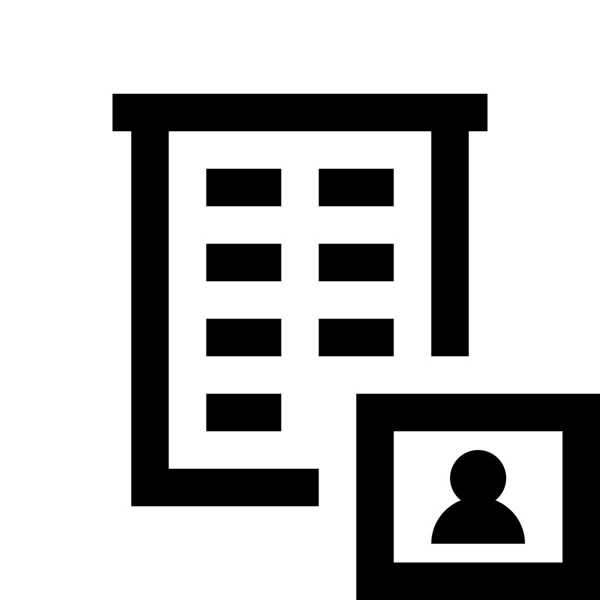 windows 10 style ajouter un employé à la société icon