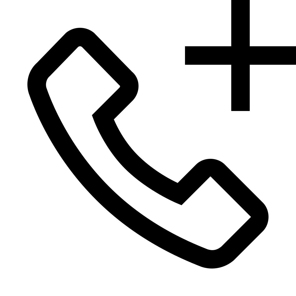 windows 10 style 전화 추가 icon