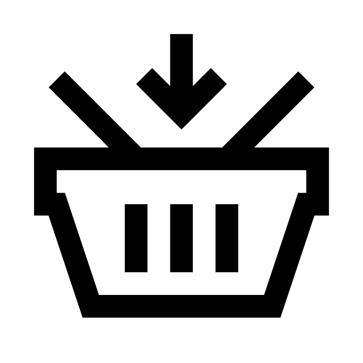 windows 10 style ajouter au panier icon