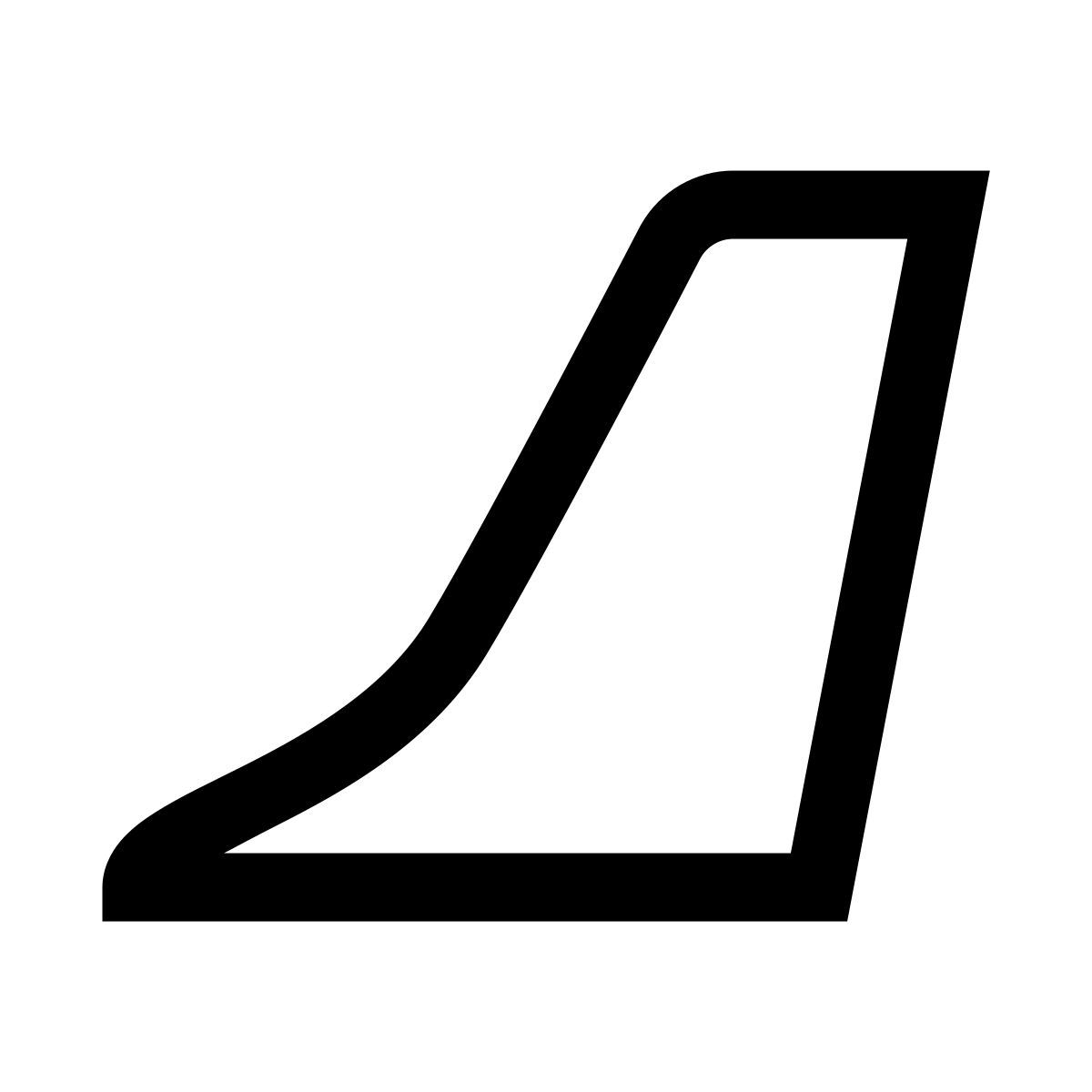 windows 10 style aleta de cola de avión icon