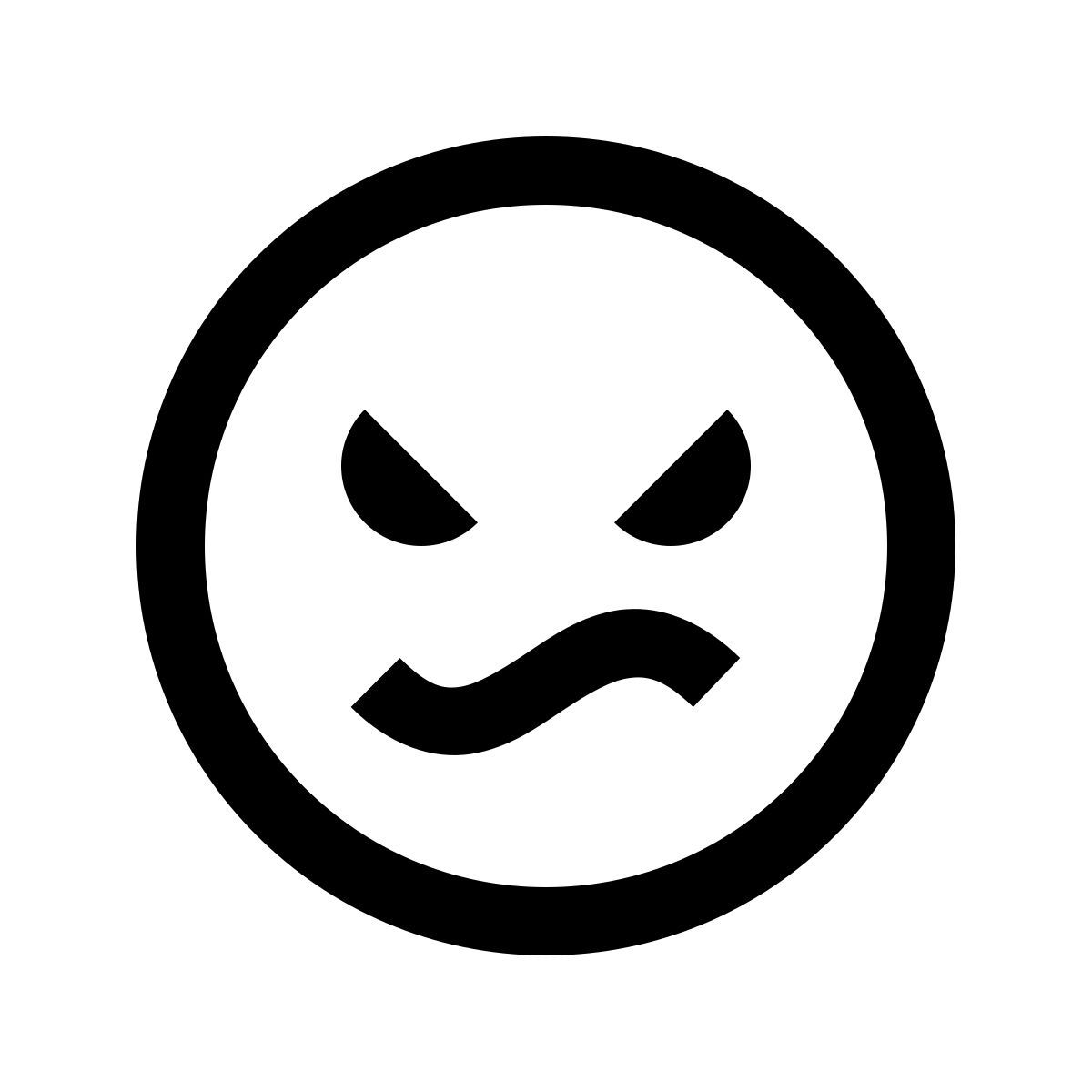 windows 10 style angry icon