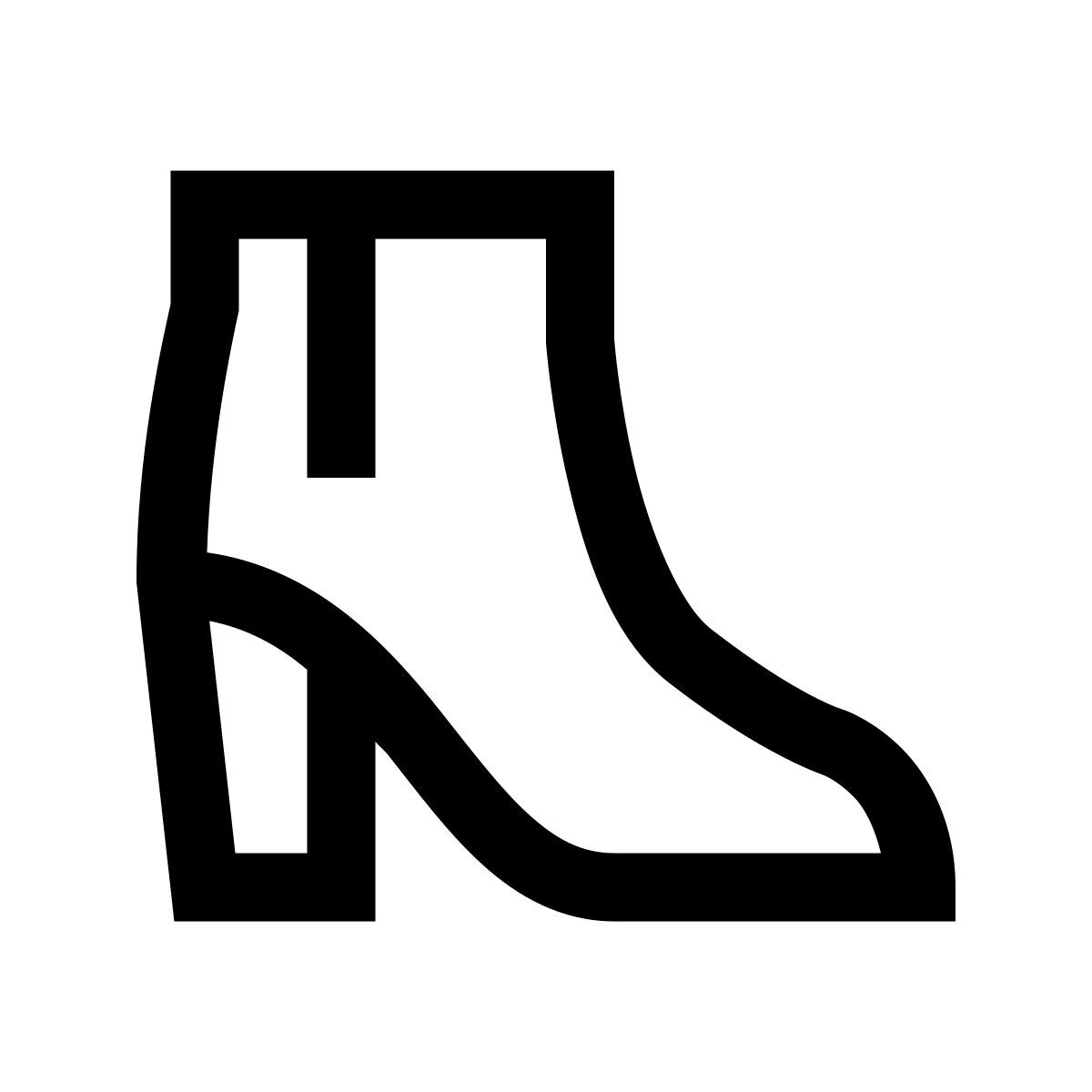 windows 10 style bottines icon