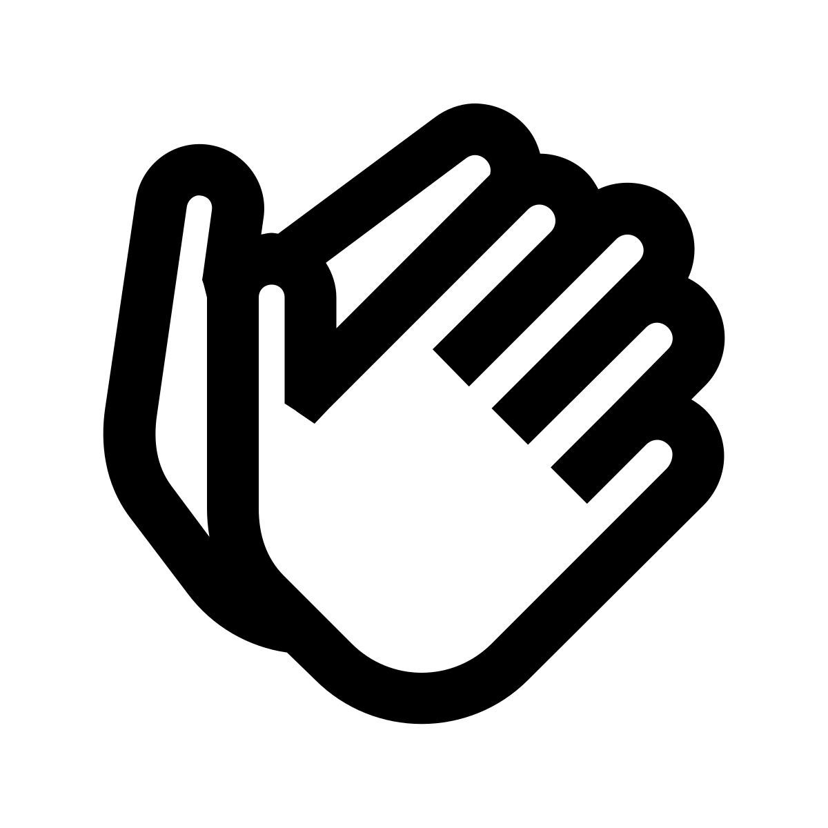 windows 10 style 박수 갈채 icon