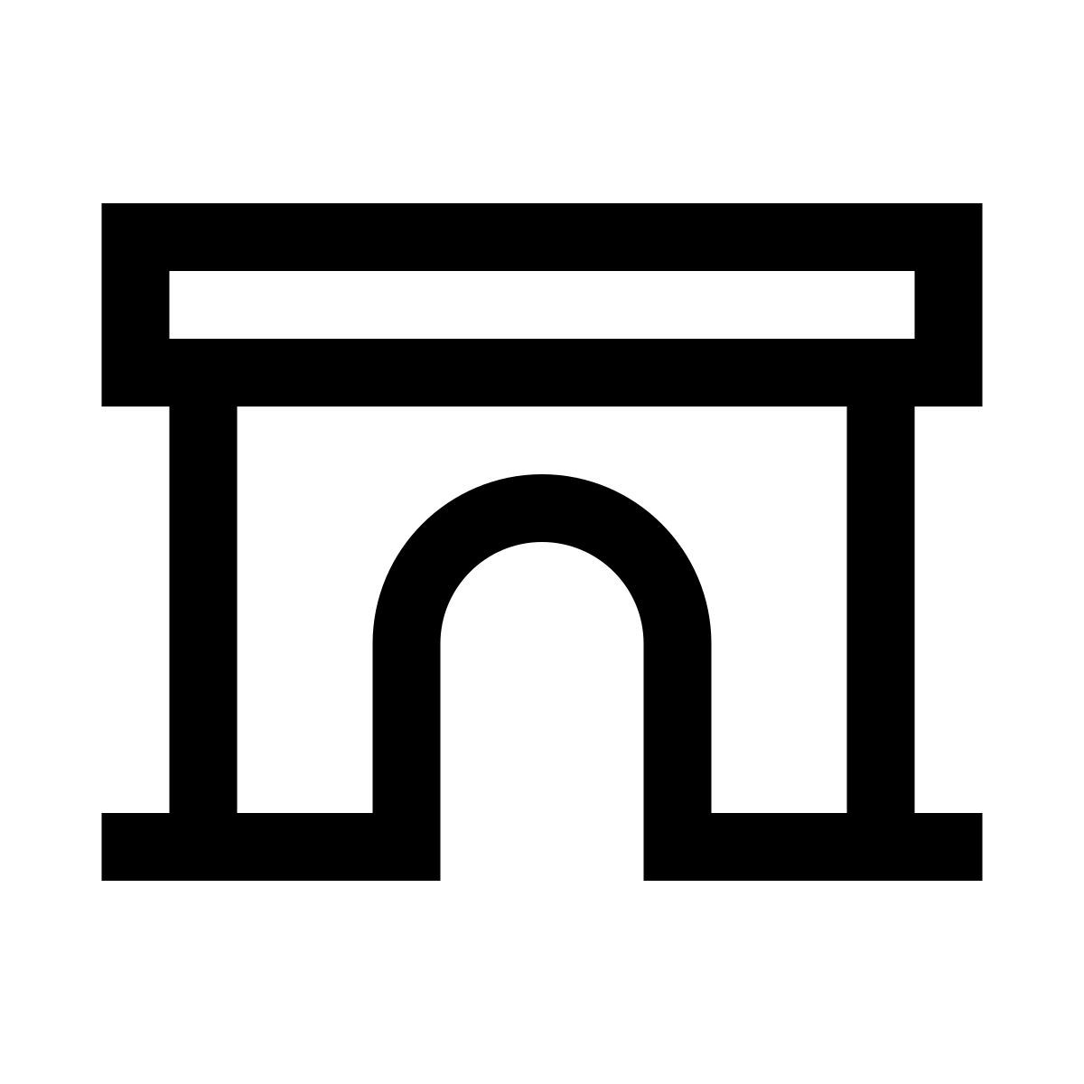 windows 10 style torbogen icon