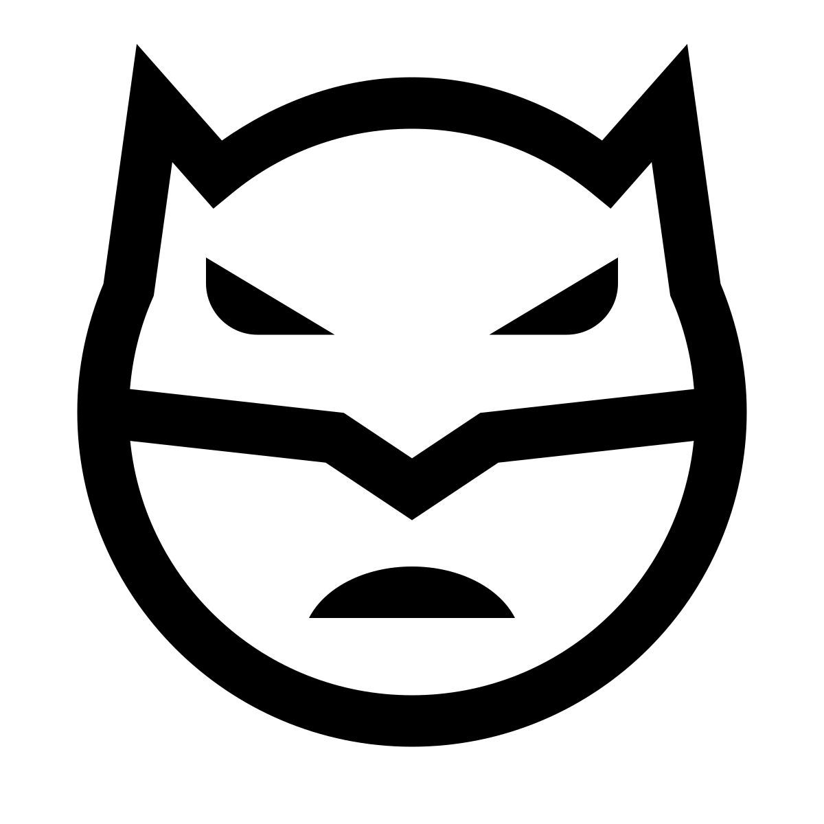 windows 10 style batman emoji icon