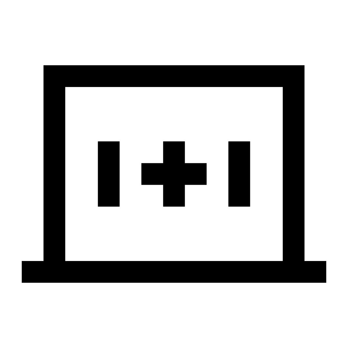 windows 10 style tableau noir icon