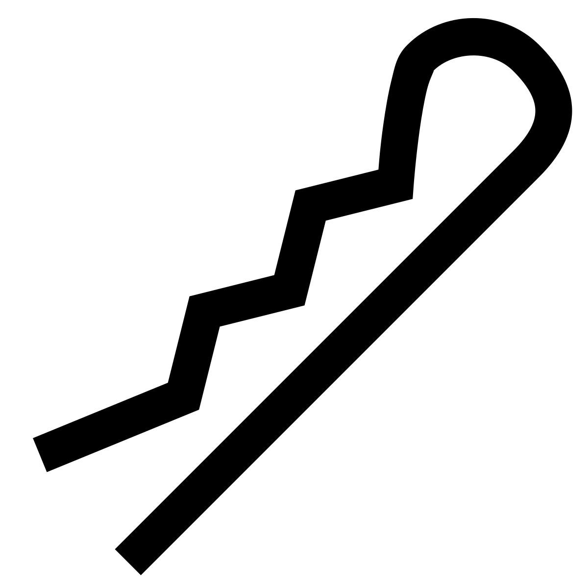 windows 10 style bobby pin icon