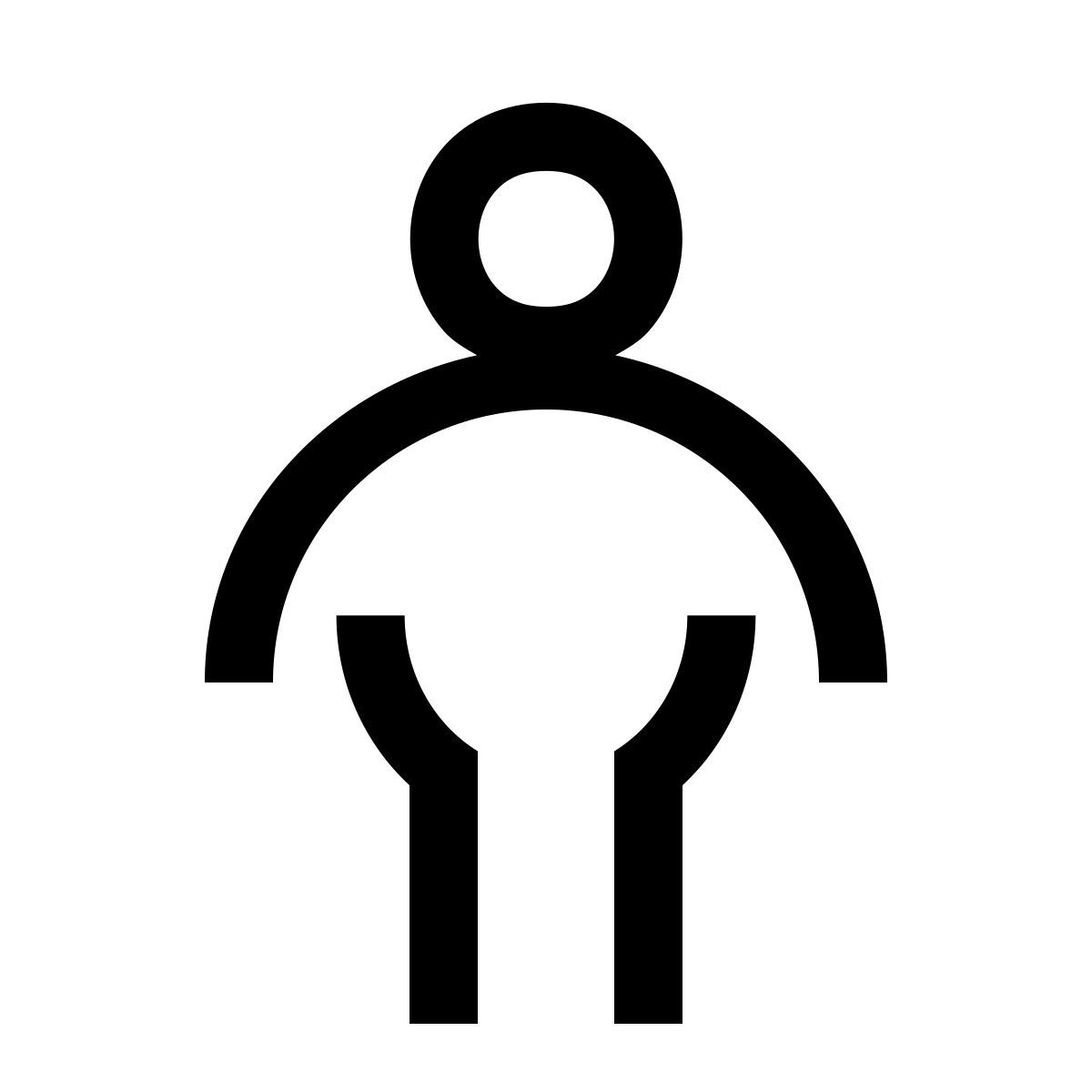 windows 10 style type de corps surpoids icon