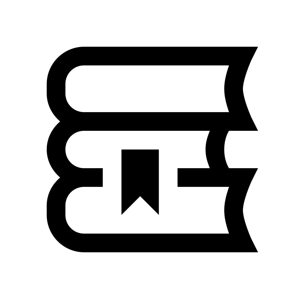 windows 10 style books icon