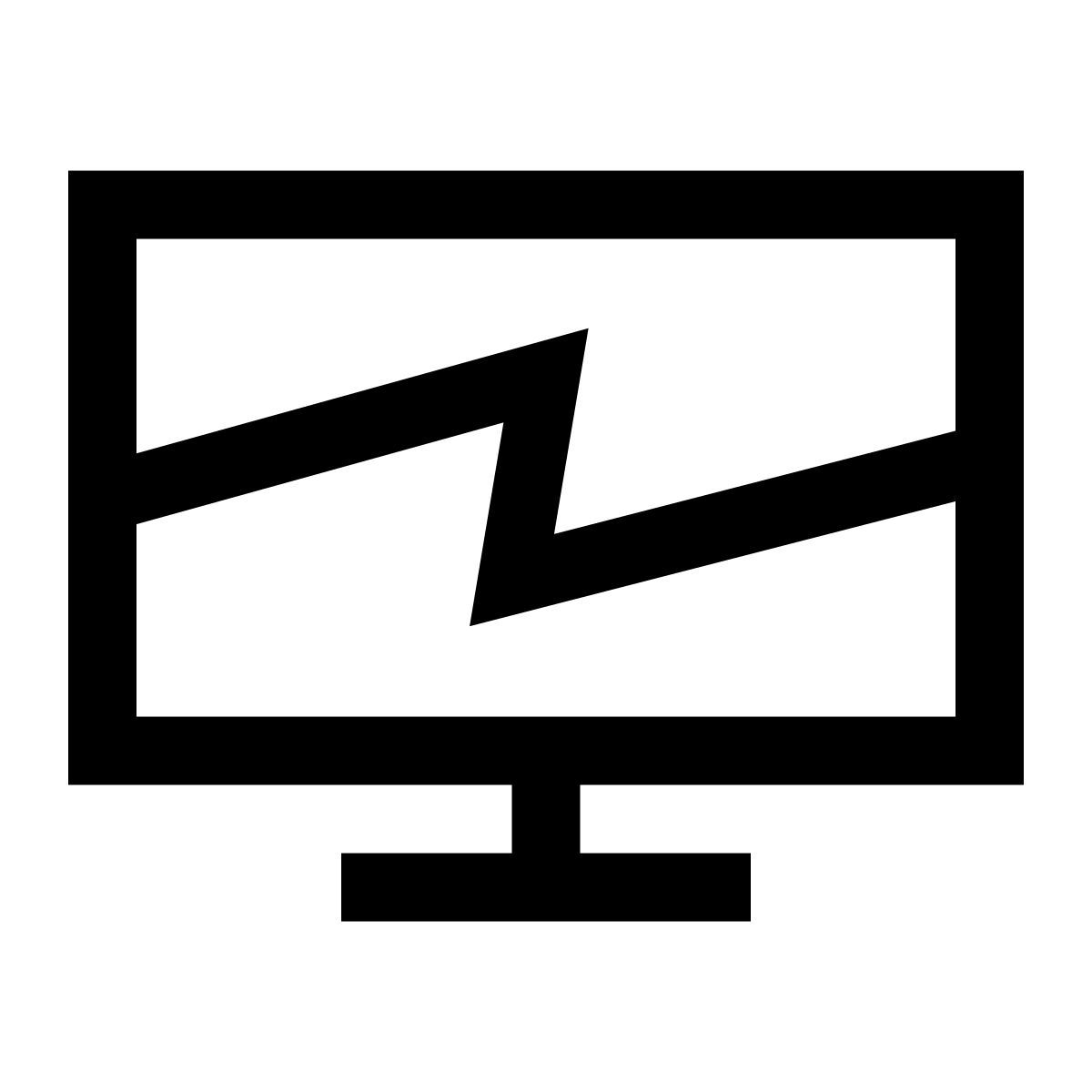 windows 10 style 깨진 컴퓨터 icon