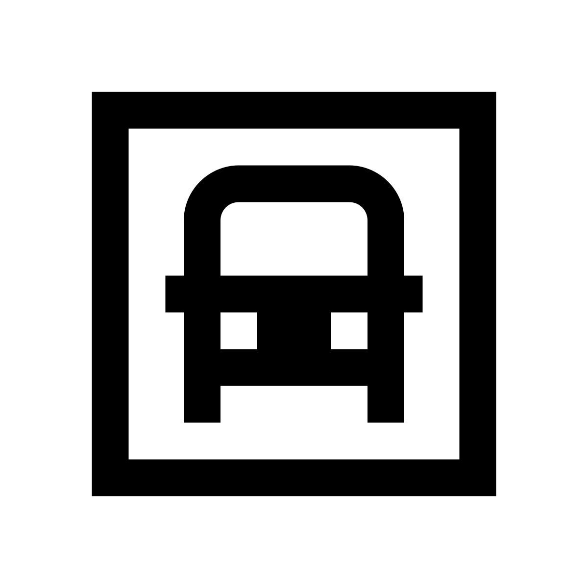 windows 10 style arrêt de bus icon