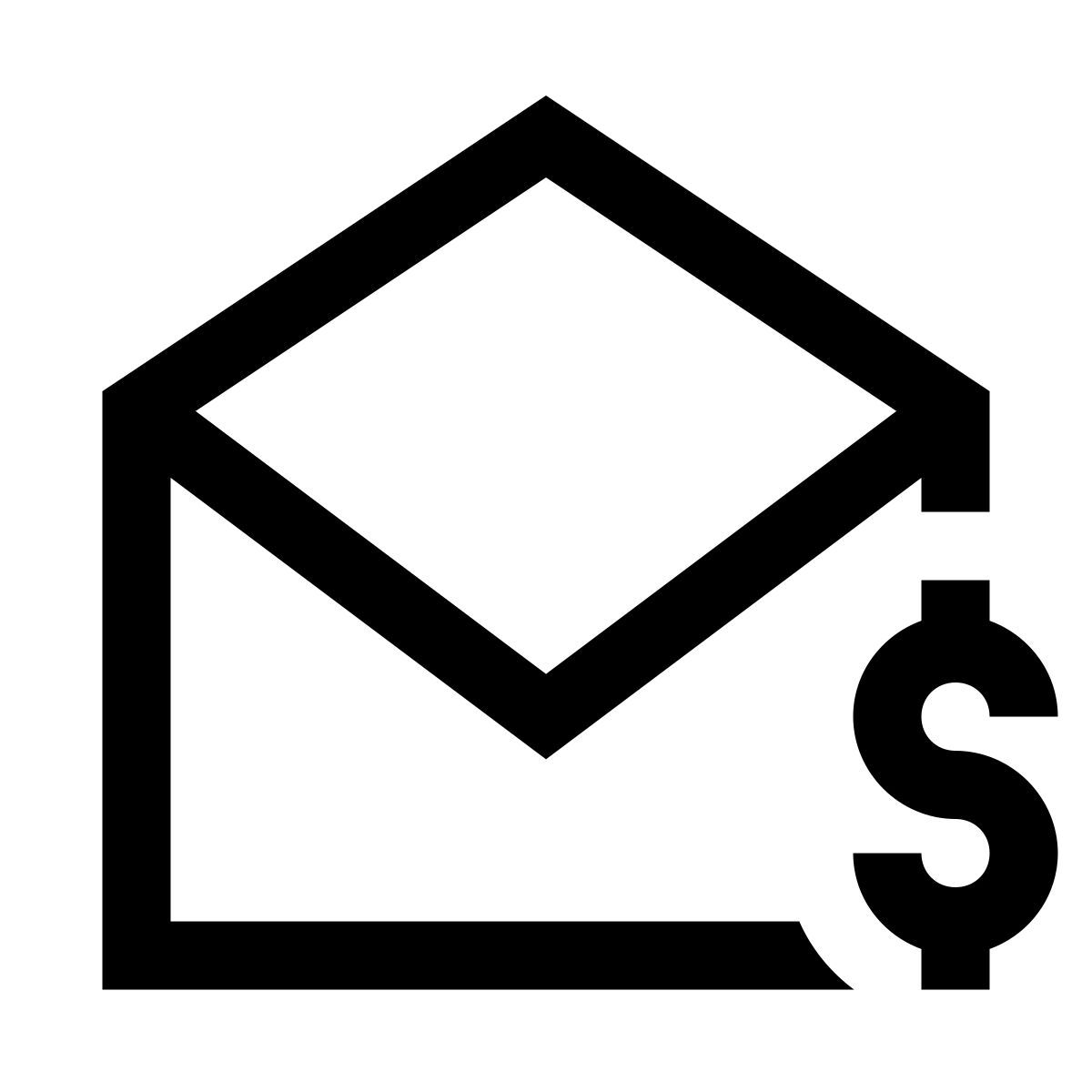 windows 10 style 비즈니스 이메일 icon