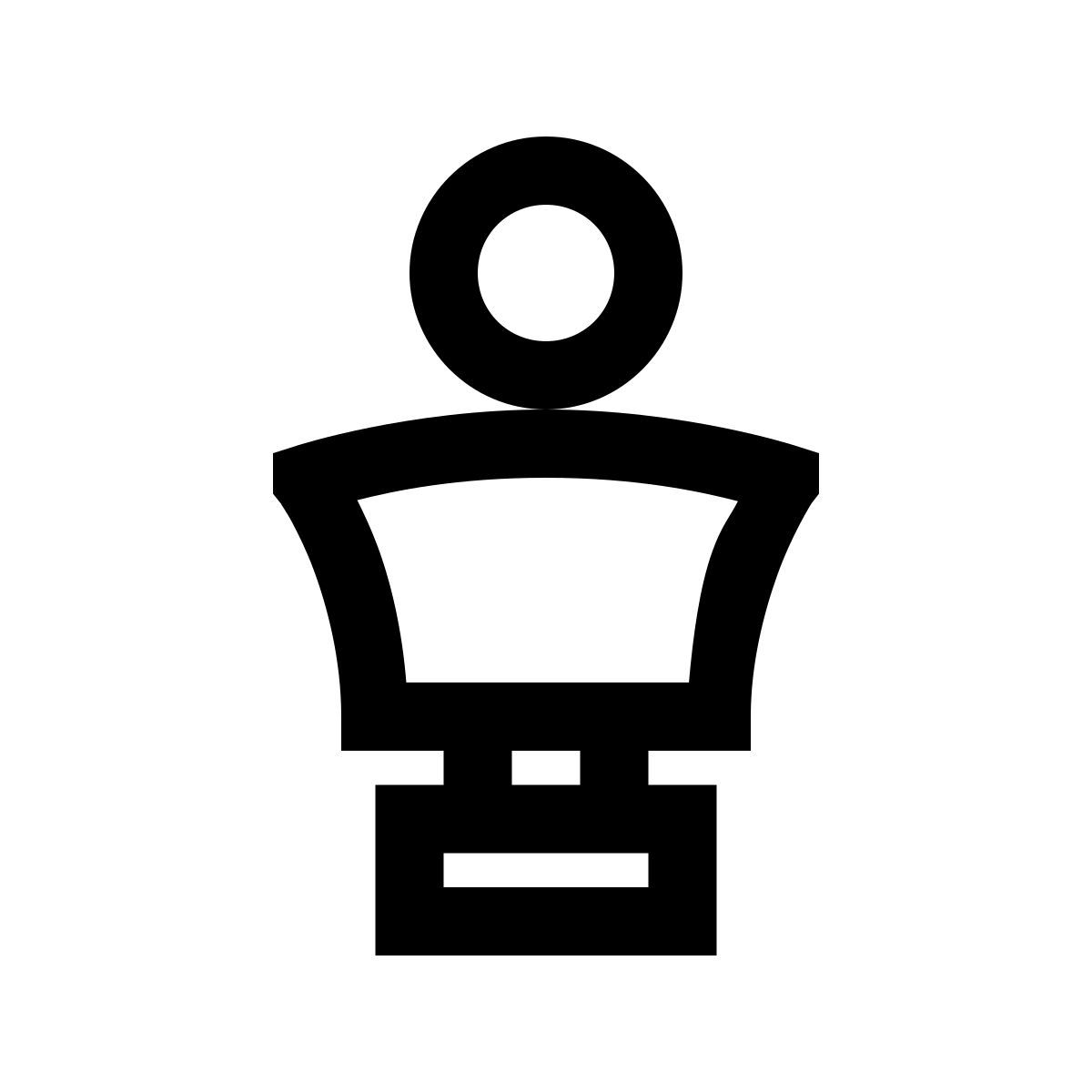 windows 10 style bust icon
