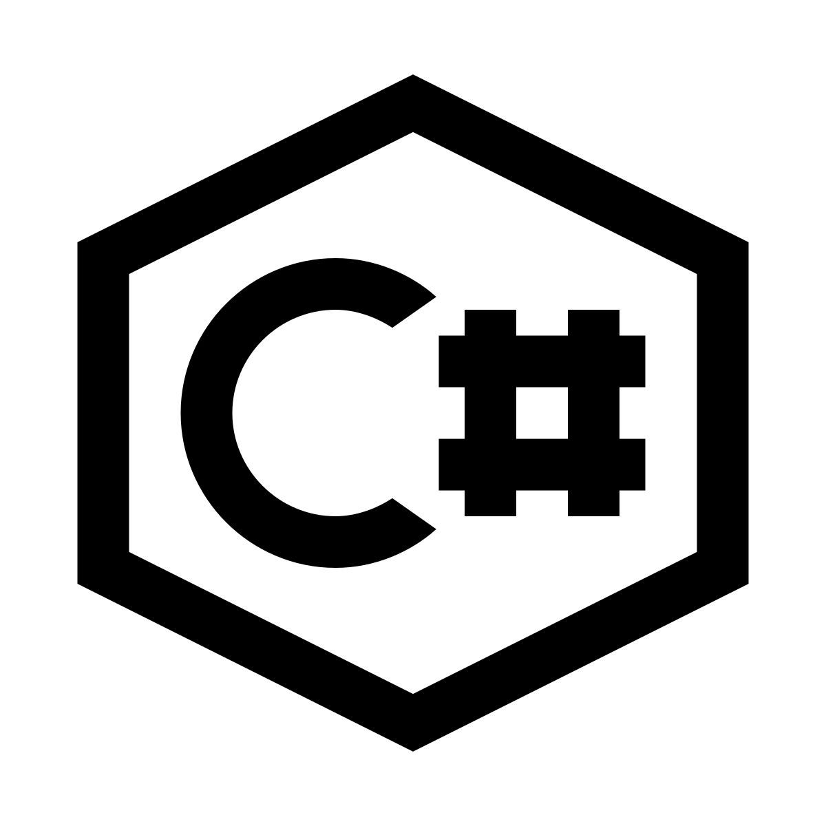 windows 10 style c 샤프 로고 icon