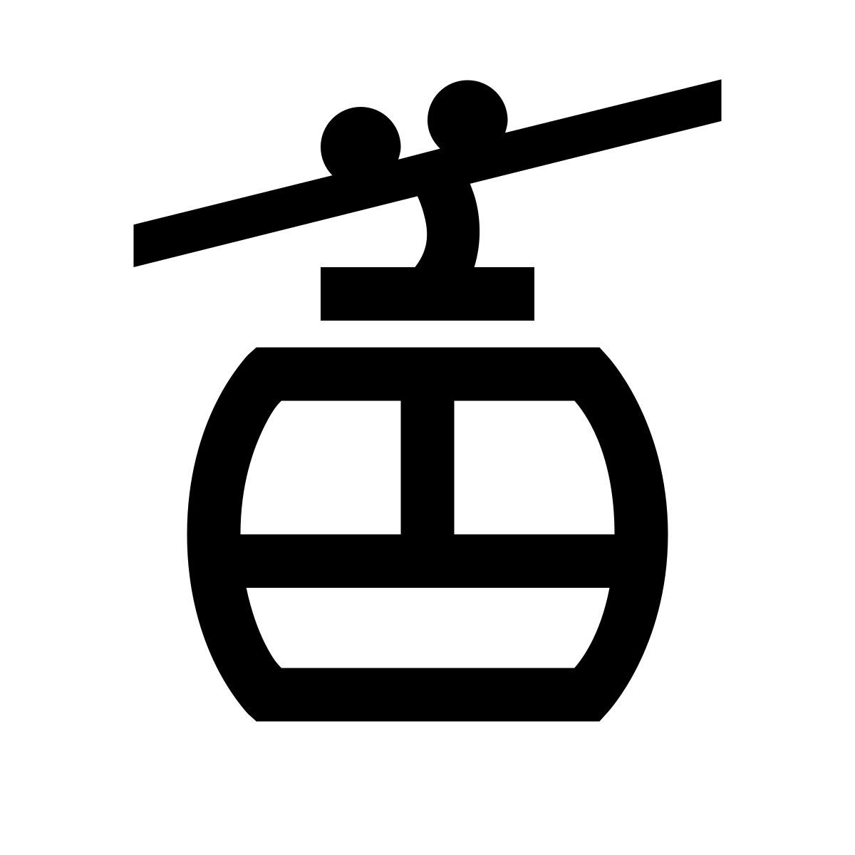 windows 10 style cable car icon