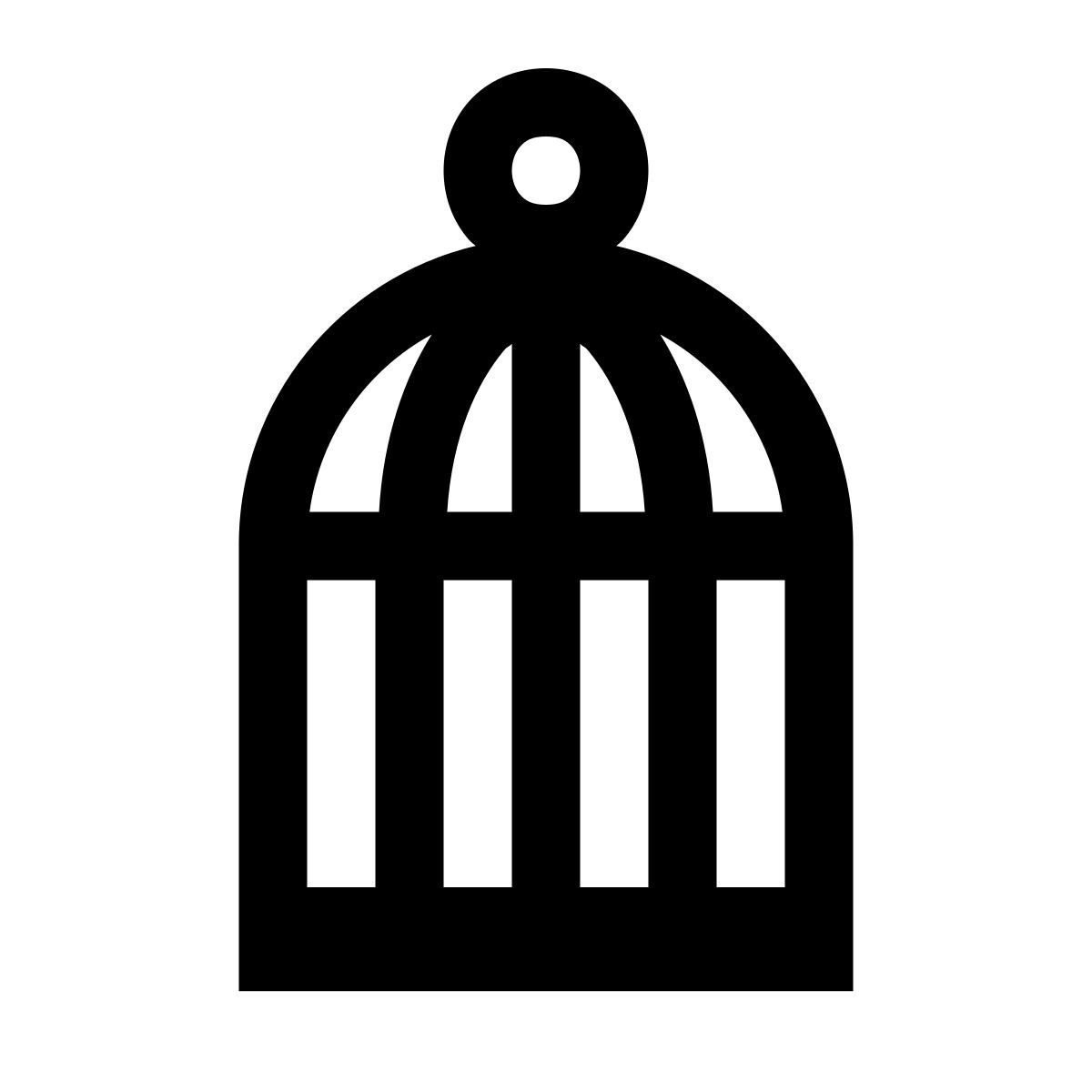 windows 10 style gabbia per uccelli icon