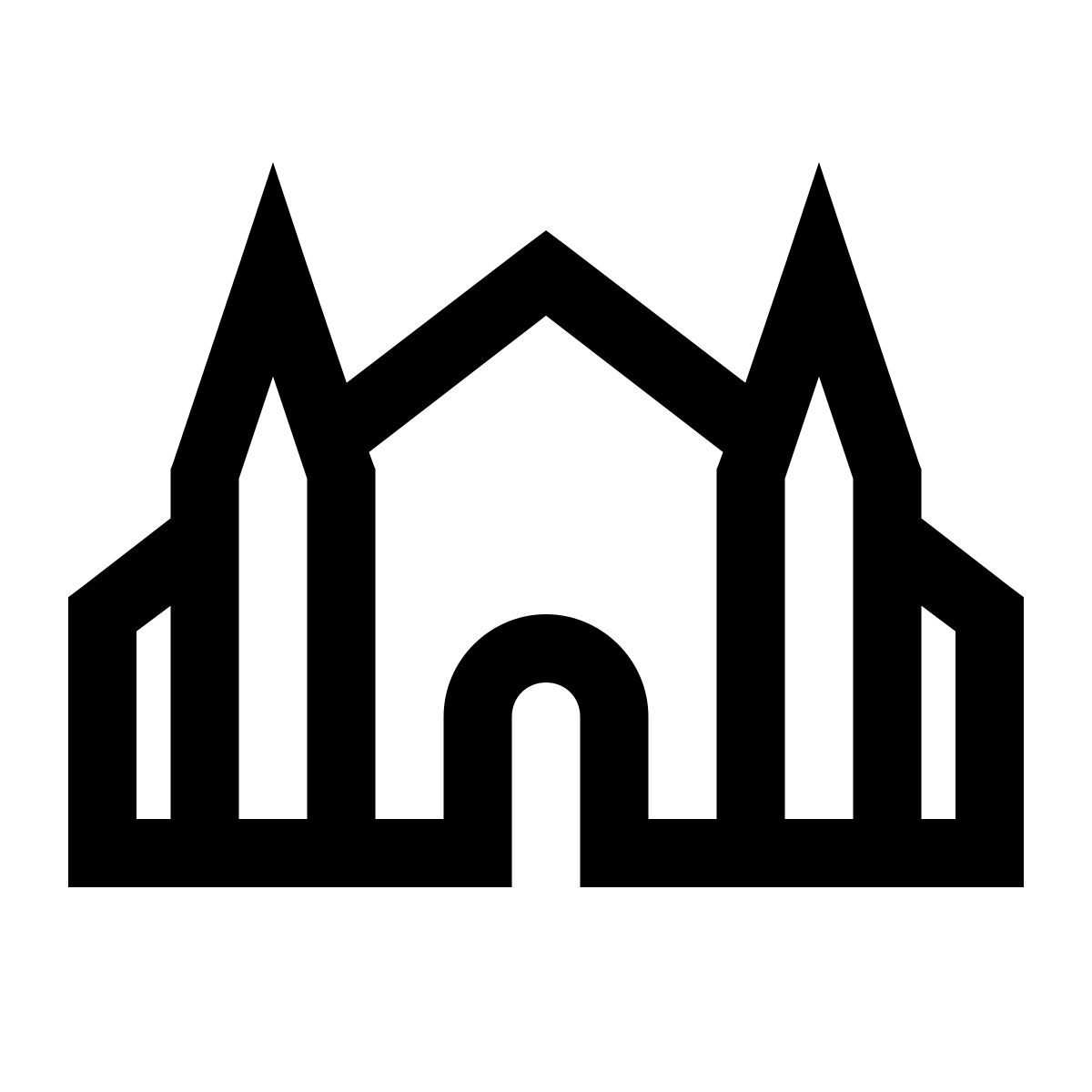 windows 10 style cathédrale icon