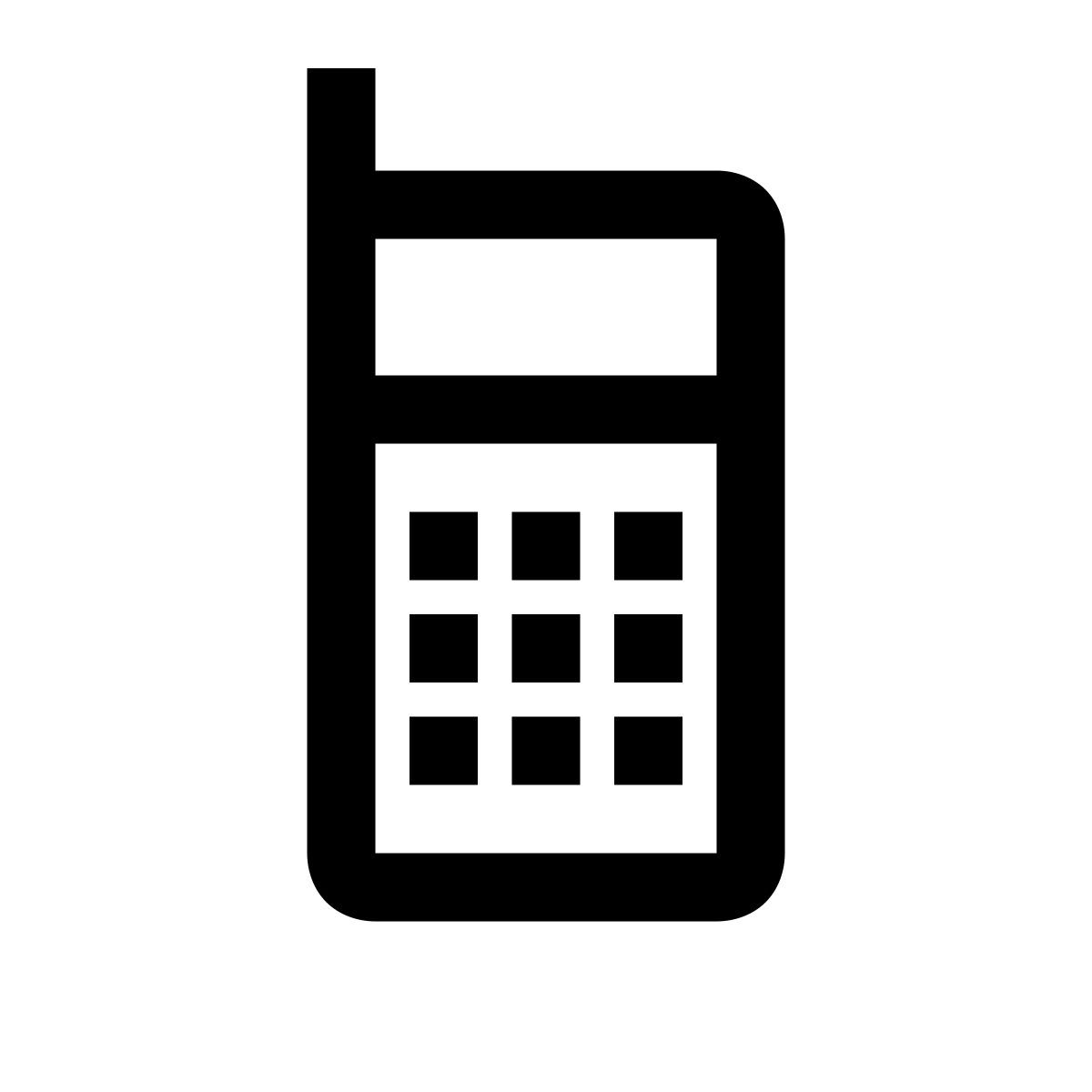 windows 10 style téléphone portable icon