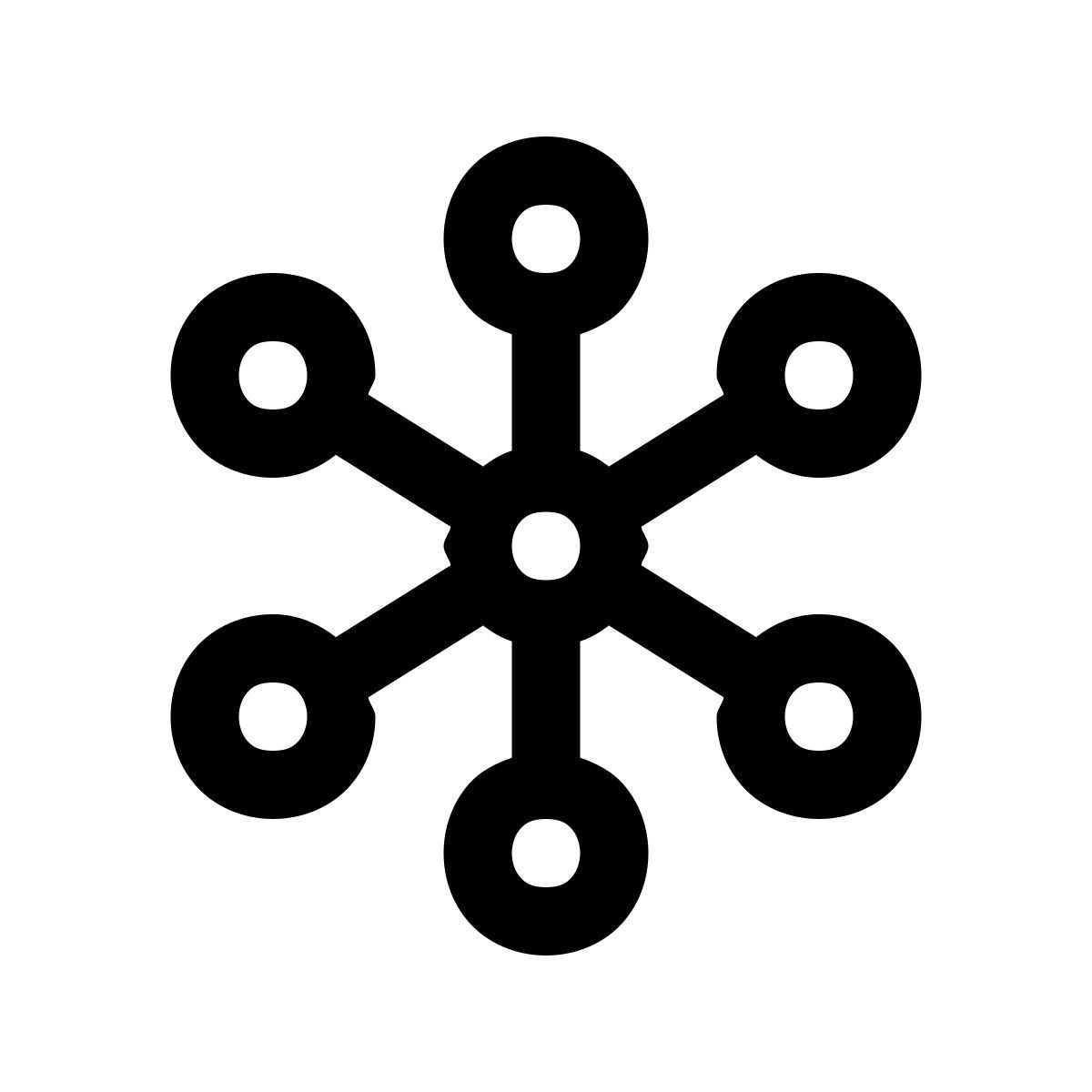 windows 10 style 중앙 집중식 네트워크 icon