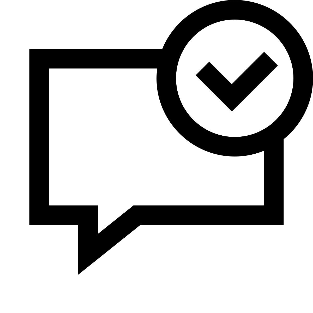 windows 10 style chat message sent icon