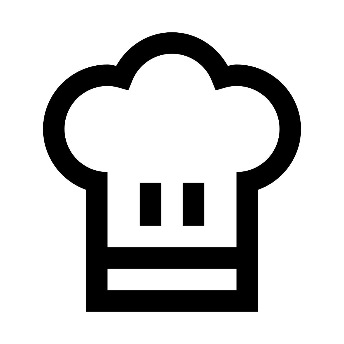 windows 10 style chef hat icon