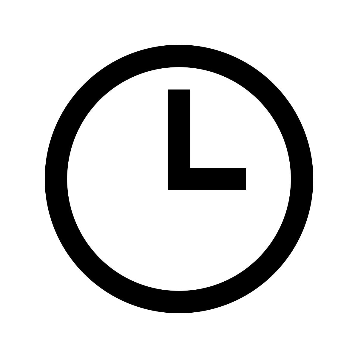 windows 10 style uhr icon