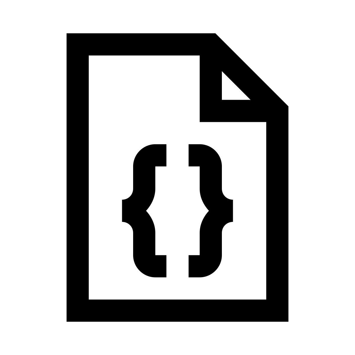 windows 10 style code file icon