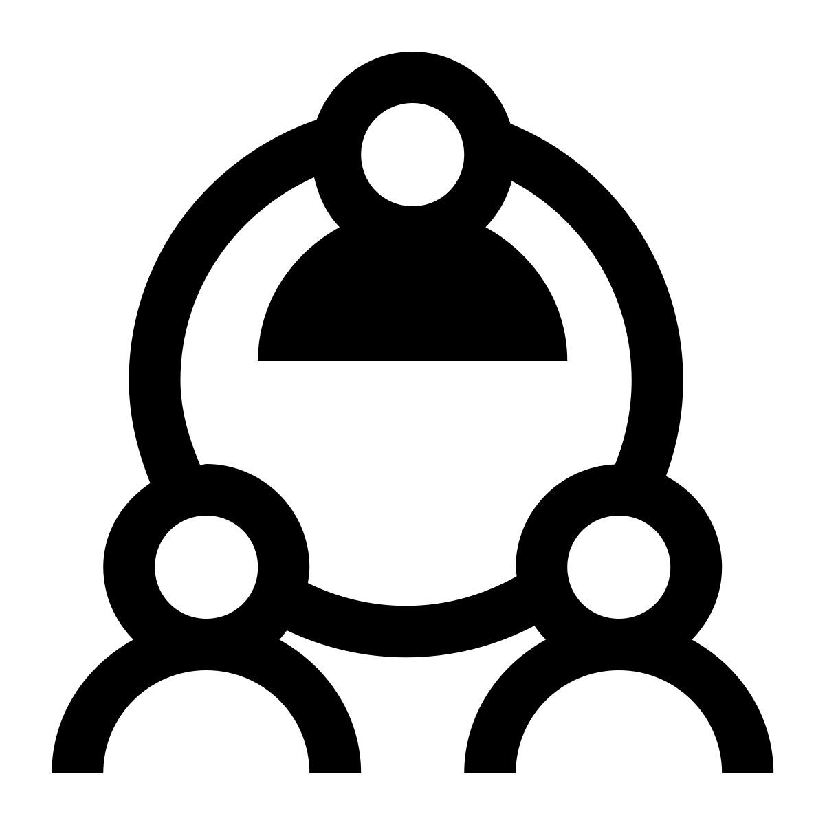 windows 10 style 서클 내에서 공동 작업 icon