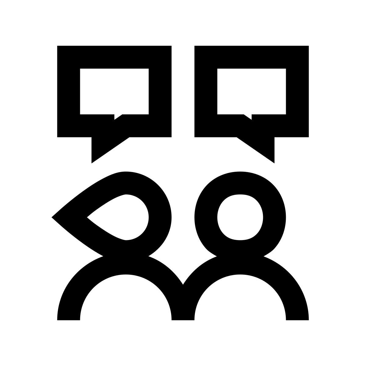 windows 10 style colaboración hombre mujer icon