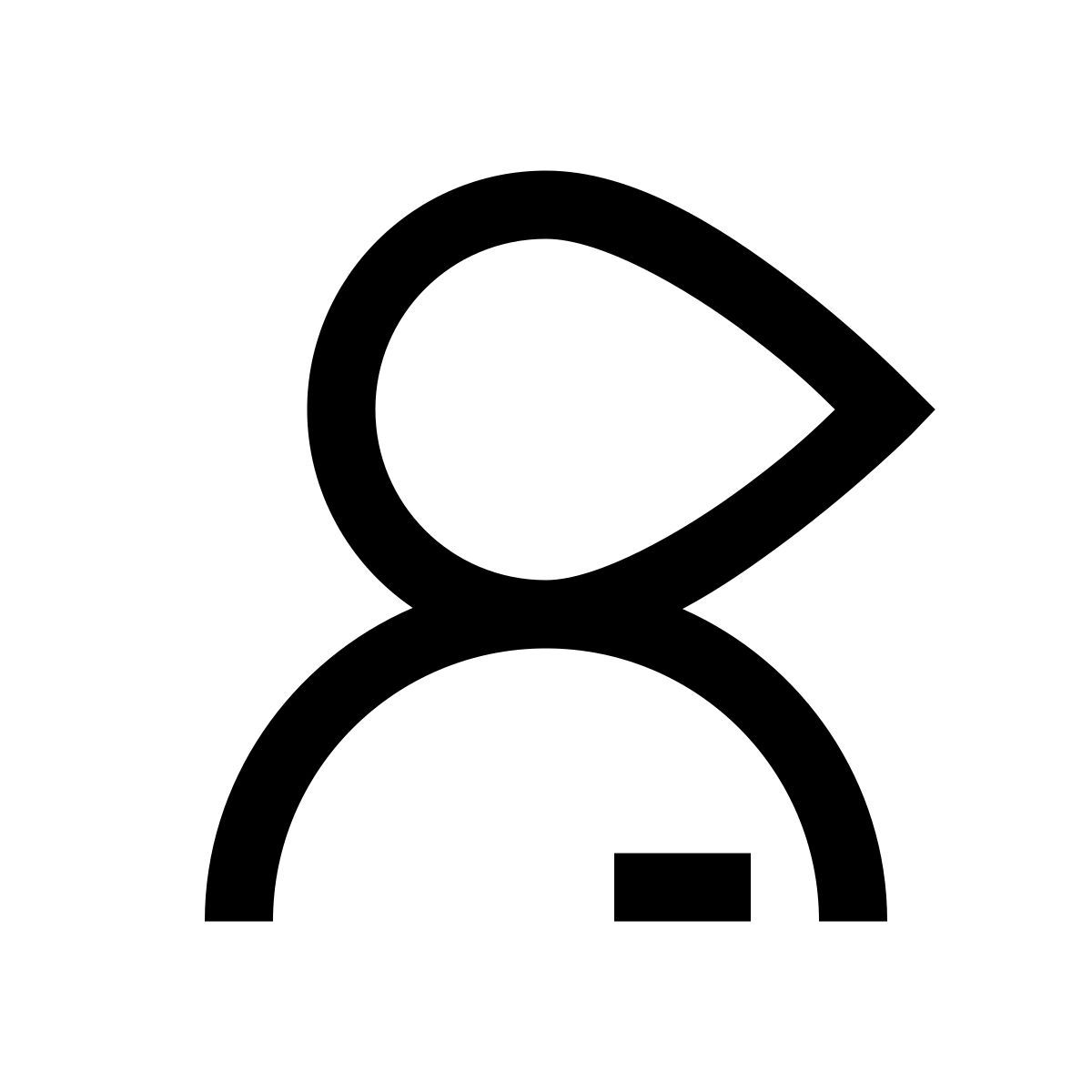 windows 10 style 공동 작업자 여성 icon