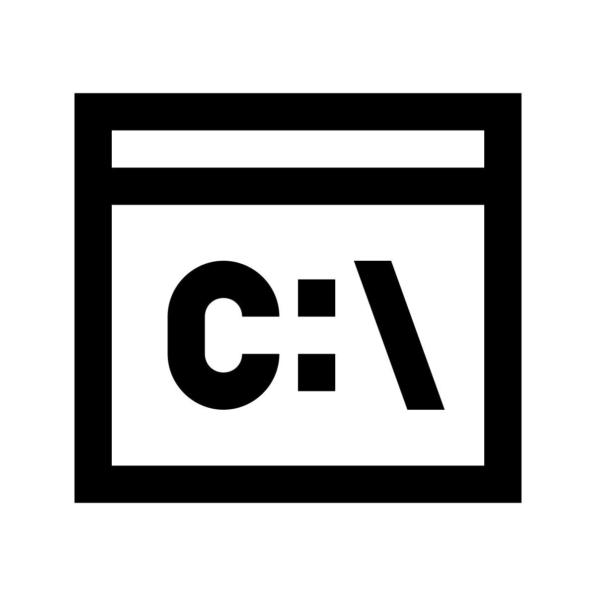 windows 10 style befehlszeile icon