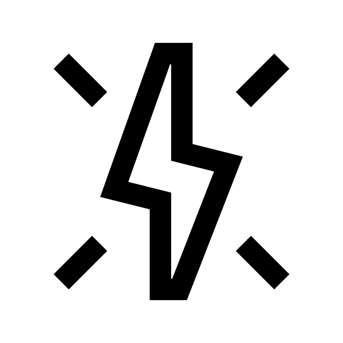 windows 10 style lightning icon